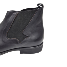 نیم بوت مردانه چرم ریباری مدل Z30 رنگ مشکی