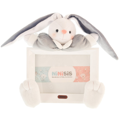 قاب عکس کودک نی نی سیس مدل خرگوش رابیت کد 13x18 Gry