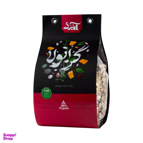 جو دوسرپرک صبحانه آنید با مغز پسته انبه مویز تخمه آفتاب گردان چیپس خرما وزن 450 گرم