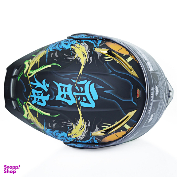 کلاه کاسکت فک متحرک کایک مدل 772 Blue Thunder God به همراه کاور