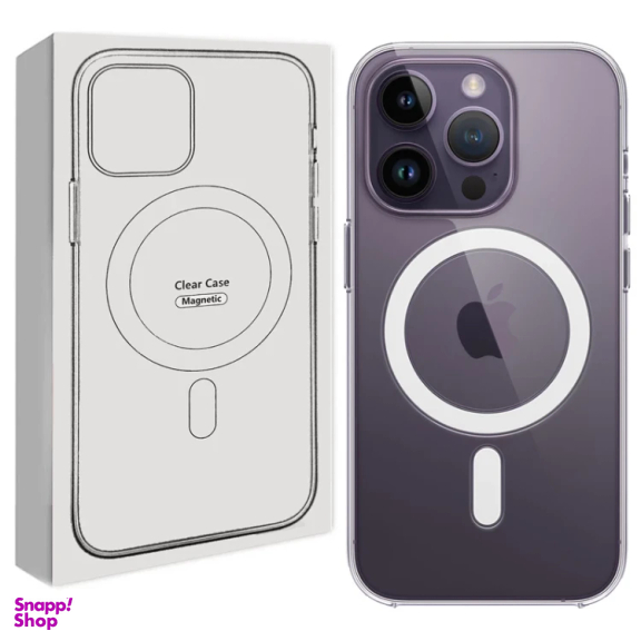 کاور گوشی موبایل مدل Transparent Mag Safe شفاف مناسب اپل iPhone 15 Pro Max