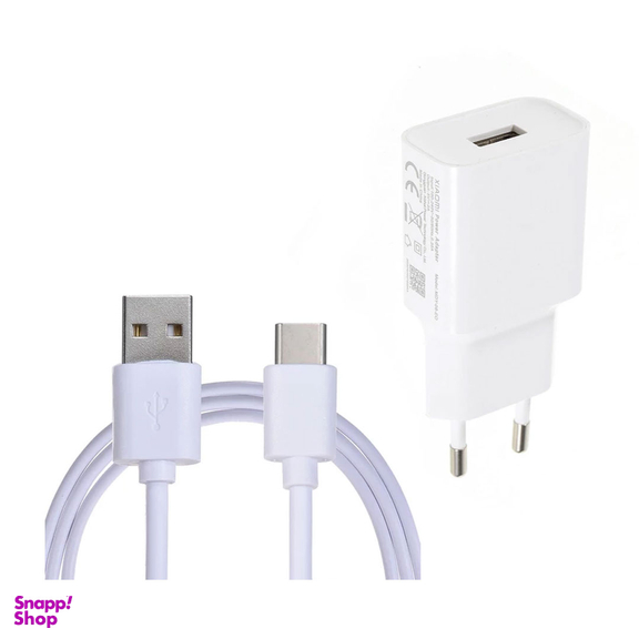 شارژر دیواری شیائومی مدل Myd-08-Df به همراه کابل تبدیل USB-C