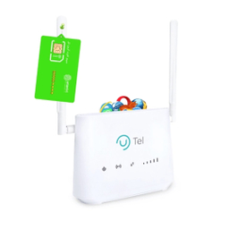 مودم روتر 4G LTE یوتل مدل L443 به همراه سیم کارت آرین تل با بسته اینترنت ۱۲۰ گیگابایت یکساله