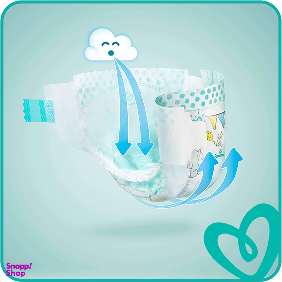 پوشک پمپرز مدل Baby Dry سایز 6 بسته 34 عددی