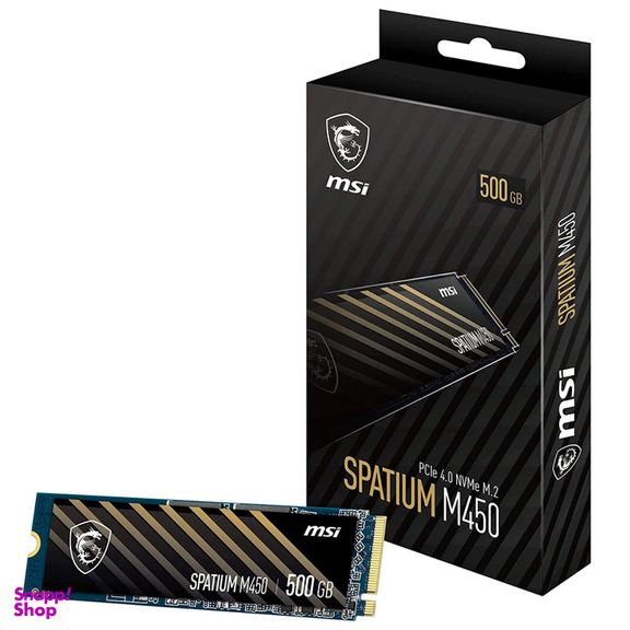 حافظه SSD اینترنال ام اس آی مدل SPATIUM M450 PCIe 4.0 NVMe M.2 ظرفیت 500 گیگابایت