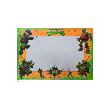 تخته وایت برد سلام طرح لاکپشت نینجا سایز 49×35 سانتی متر