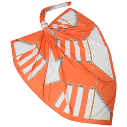 روسری زنانه آنالیا مدل ابریشم دست دوز طرح زنجیری کلاسیک کد ana-2821