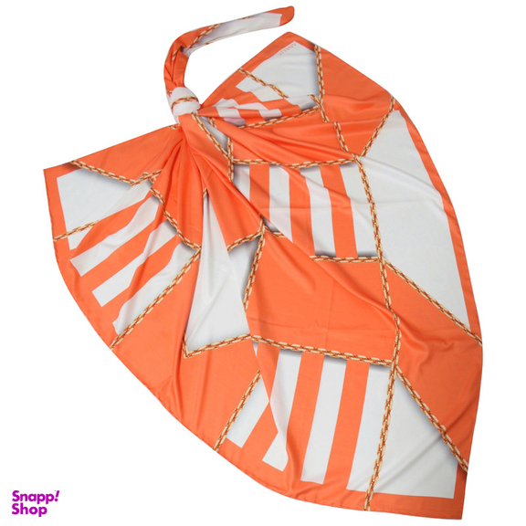 روسری زنانه آنالیا مدل ابریشم دست دوز طرح زنجیری کلاسیک کد ana-2821