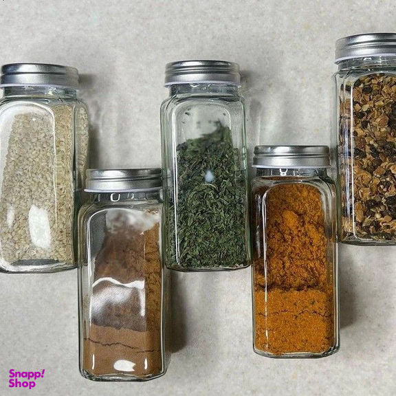 جا ادویه ای چهار گوش مدل مکارتی کد mk1 مجموعه 12 عددی