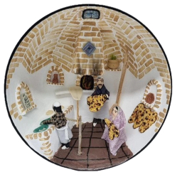 کاسه دیوارکوب حجیم سازی شده طرح نانوایی سنتی مدل TP-1023-0207-00