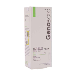 فوم شست و شوی صورت ژنوبایوتیک مدل ضد آکنه حجم 150 میلی لیتر