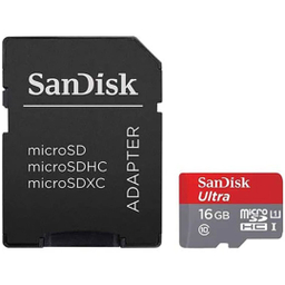 کارت حافظه‌ microSDXC کلاس 10 استاندارد مدل UHS-I U1 سرعت 100MBps ظرفیت 16 گیگابایت به همراه آداپتور SD