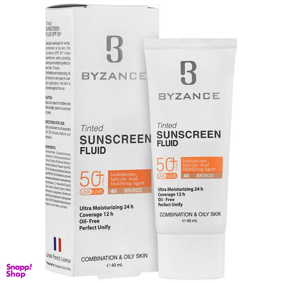 کرم ضد آفتاب بیزانس مدل +SPF50 شماره 40 رنگ برنز حجم 40 میلی لیتر
