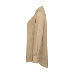 شومیز زنانه دوکوما مدل فلورانس رنگ نسکافه ای روشن