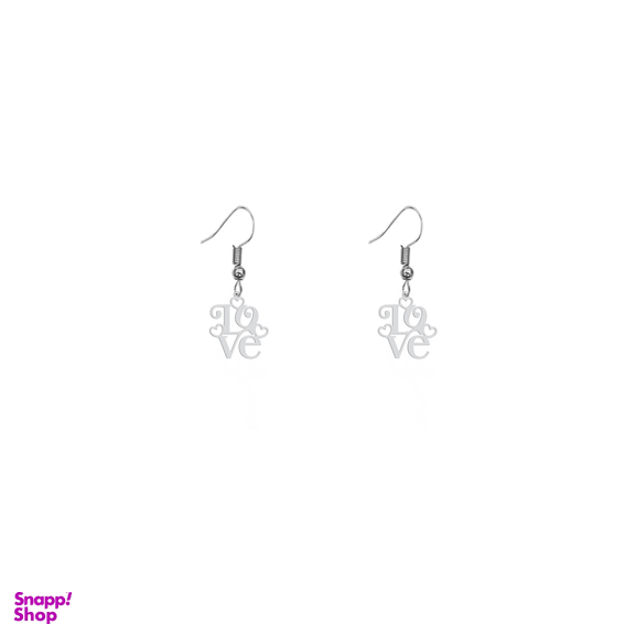 گوشواره زنانه هایکا طرح قلب و Love مدل ha-363