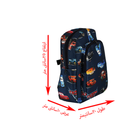 کوله پشتی پسرانه طرح ماشین ها کد 8kiy74