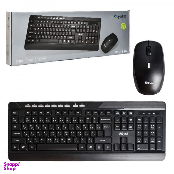 ماوس و کیبورد بی سیم رویال مدل KM-830