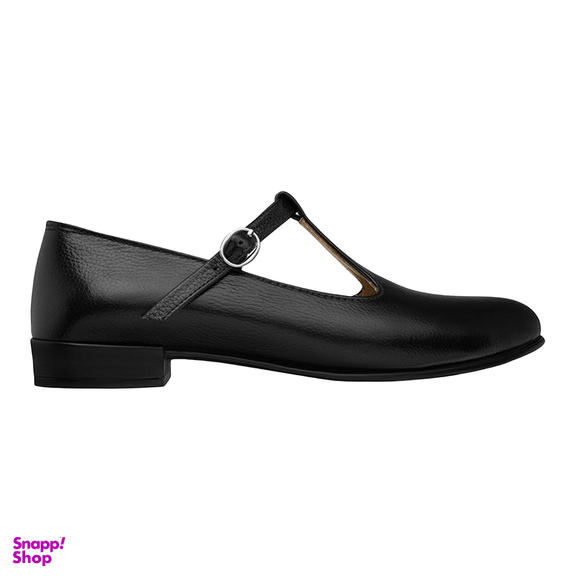 کفش رسمی زنانه نوین چرم مدل 1003 WS2991 رنگ مشکی