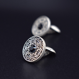 دکمه سردست نقره مردانه کد CSA01