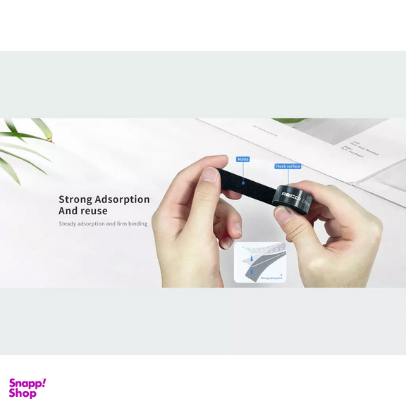 بند چسبی کابل رسی مدل RCS-S03 Velcro cable ties طول 1 متر