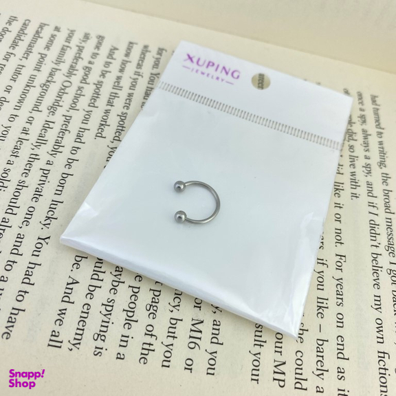 پیرسینگ زنانه ژوپینگ مدل اسمایل کد P4081 رنگ نقره ای