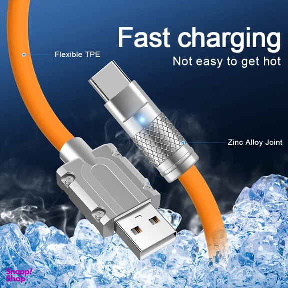 کابل تبدیل USB به Type-C پاورمکس مدل SUPER CABLE طول 1 متر