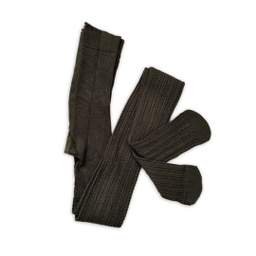 جوراب شلواری بافت گندم زنانه زیتونی