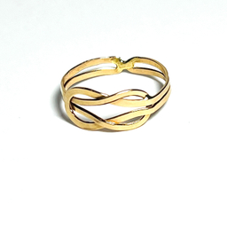 انگشتر طلا 18 عیار زنانه مدل امگا 0010