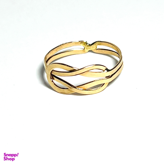 انگشتر طلا 18 عیار زنانه مدل امگا 0010