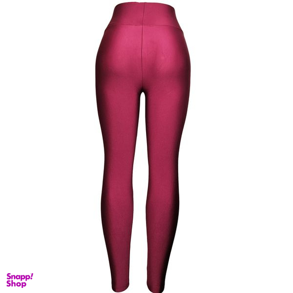 لگینگ زنانه رویین تن مدل براق رنگ زرشکی