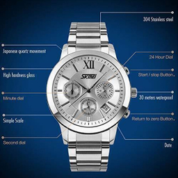 ساعت مچی عقربه‌ای مردانه اسکمی مدل 9097 SI