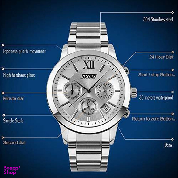 ساعت مچی عقربه‌ای مردانه اسکمی مدل 9097 SI