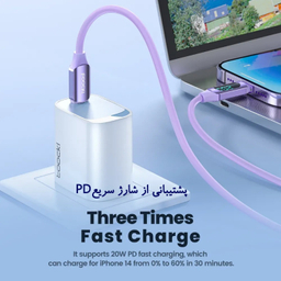 کابل تبدیل Type-C به Lightning توکی مدل 20W TQ-X55 طول 1 متر