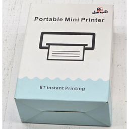 پرینتر لیبل زن ناب سل مدل پرتابل شارژی کد BL-NAAB001111 به همراه سه عدد رول کاغذی