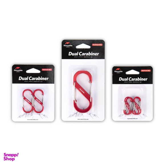 کارابينچه نیچرهایک مدل Aluminum Alloy S-Shape Carabiner 9cm کد GS004