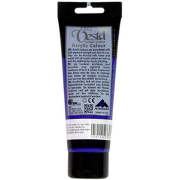 رنگ اکرلیک وستا شماره 21 رنگ آبی حجم 75 میلی لیتر