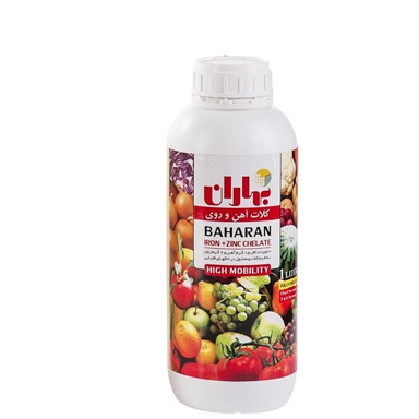 کلات آهن و روی بهاران مدل chelate fe+zn حجم 1 ليتر