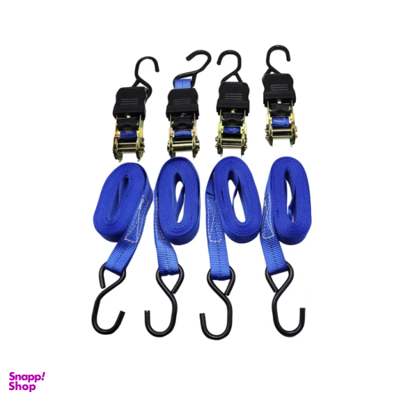تسمه باربند جغجغه ای خودرو تندیس مدل YP-TT-2352/5M*25mm طول 5 متر مجموعه 4 عددی