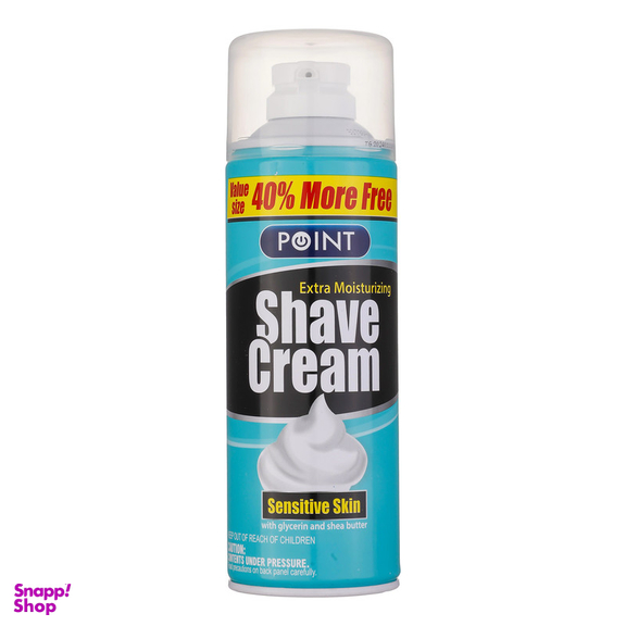 فوم اصلاح پوینت مدل Extra MOISTURIZING حجم 400 میلی لیتر