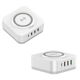 شارژر رومیزی بی سیم 32W الدینیو مدل AW004