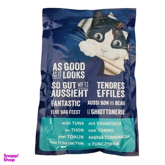 پوچ گربه فلیکس طعم ماهی تن وزن 85 گرم