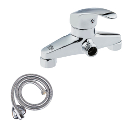 شیر توالت اهرمی اندیکا مدل پانیذ به همراه شلنگ سرویس بهداشتی