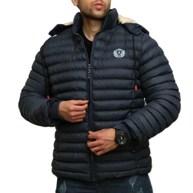 کاپشن مردانه مدل GD-s-18304538 رنگ سرمه ای