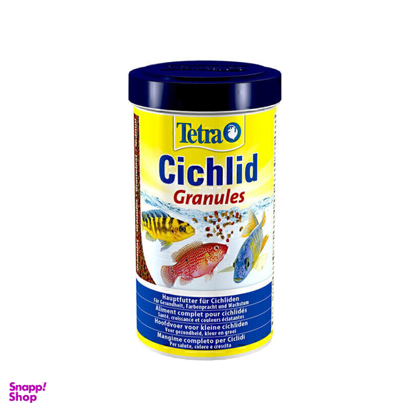غذای ماهی تترا مدل Cichlid Granules وزن 225 گرم