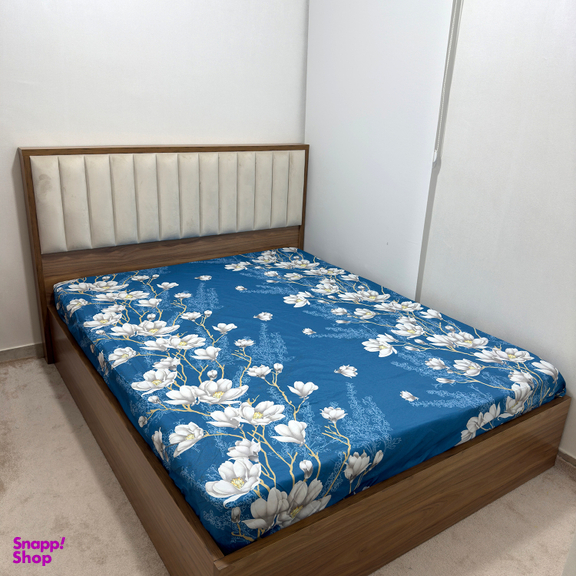 ملحفه 2 نفره ناتوسا مدل کشدار ارکیده سایز 160×200 سانتی متر