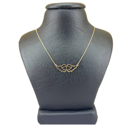 گردنبند طلا 18 عیار زنانه طرح بال فرشته خاص کد 45986