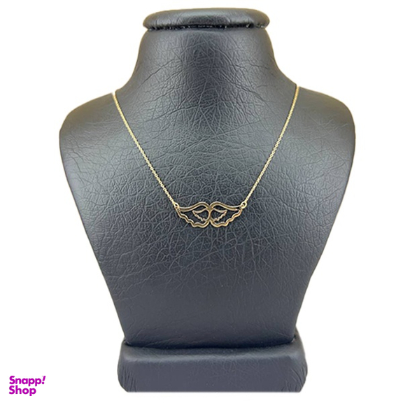 گردنبند طلا 18 عیار زنانه طرح بال فرشته خاص کد 45986