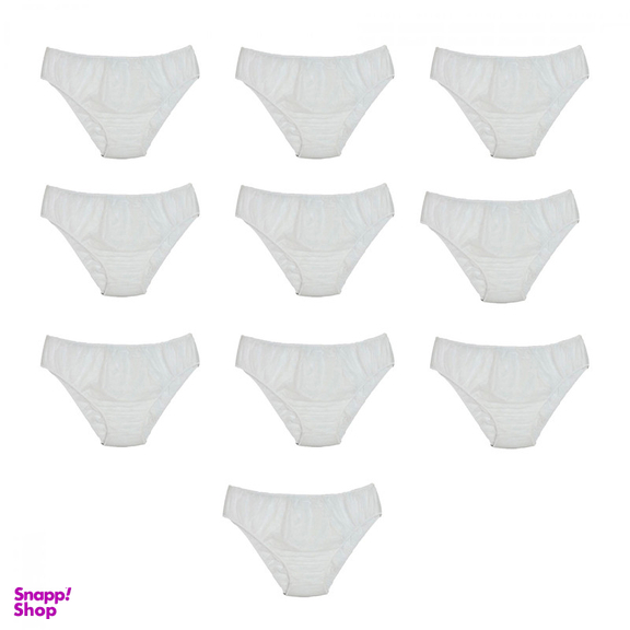 شورت یکبار مصرف زنانه مدل M0152 بسته 10 عددی