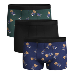 شورت پادار مردانه ال سی وایکیکی مدل تدی آنتی باکتری بسته 3 عددی