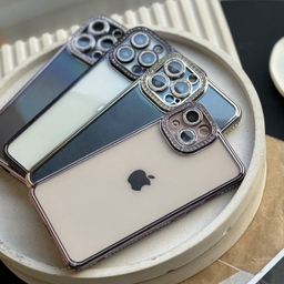 قاب گوشی موبایل مدل دور نگین شفاف کد M157 مناسب اپل iPhone 13 Pro